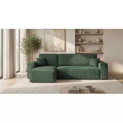 Rozkládací sedací souprava KAROLA MINI - khaki, levý roh