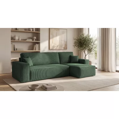Rozkládací sedací souprava KAROLA MINI - khaki, pravý roh
