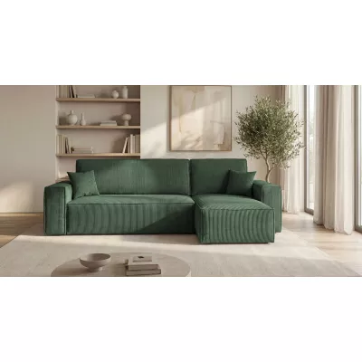 Rozkládací sedací souprava KAROLA MINI - khaki, pravý roh