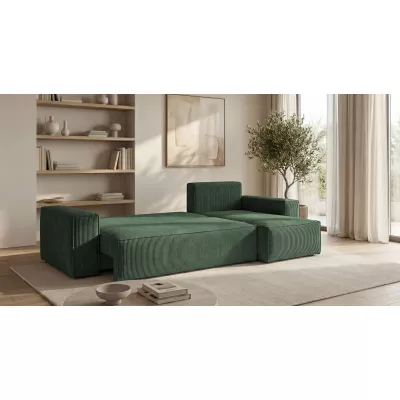 Rozkládací sedací souprava KAROLA MINI - khaki, pravý roh