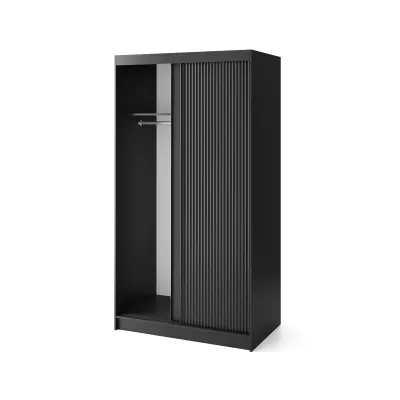 Šatní skříň s posuvnými dveřmi 120 cm CALYPTRA - černá