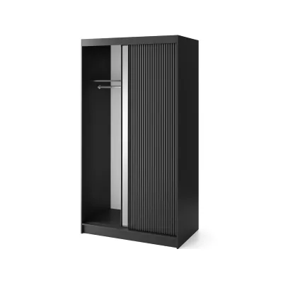 Zrcadlová skříň s posuvnými dveřmi 120 cm CALYPTRA - černá
