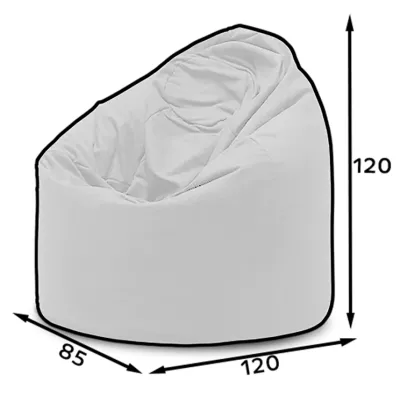 Sedací pytel AURELIAN - šedý