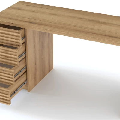 Psací stůl se šuplíky MALACHAI - dub artisan