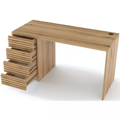Psací stůl se šuplíky MALACHAI - dub artisan