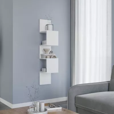 Designová závěsná police GALATEA - bílá