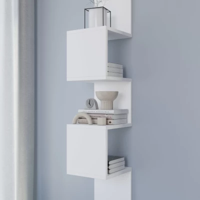 Designová závěsná police GALATEA - bílá