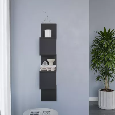 Designová závěsná police GALATEA - černá