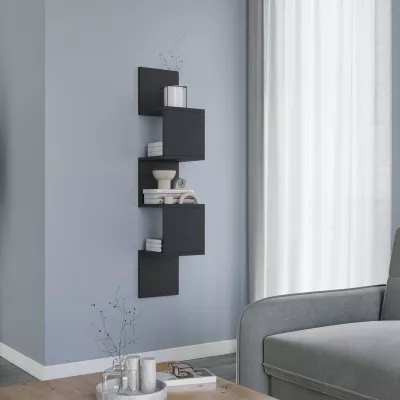 Designová závěsná police GALATEA - černá