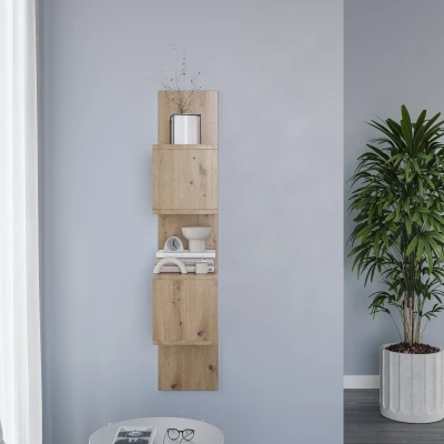 Designová závěsná police GALATEA - dub artisan