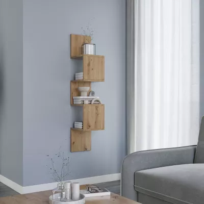 Designová závěsná police GALATEA - dub artisan