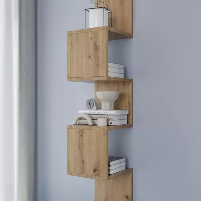 Designová závěsná police GALATEA - dub artisan