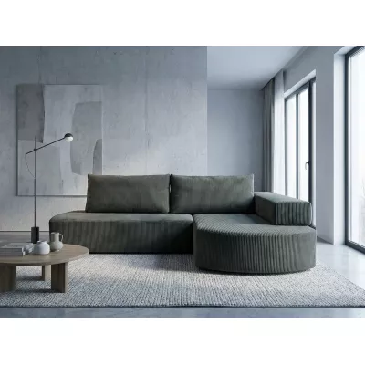 Stylová sedací souprava ARABELLA - šedá, pravý roh