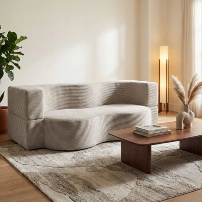 Designová pohovka SAMIRA -  špinavá bílá