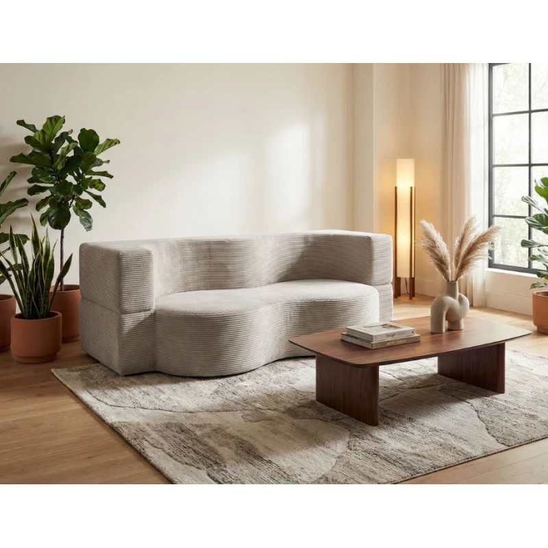 Designová pohovka SAMIRA -  špinavá bílá