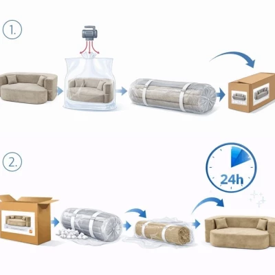 Designová pohovka SAMIRA - antracit