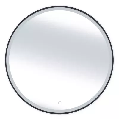 Zrcadlo na zeď MARLO s LED osvětlením - černé