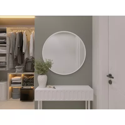 Kulaté zrcadlo ONYX s LED osvětlením - bílé