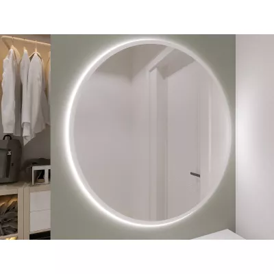 Zrcadlo ONYX s LED osvětlením - bílé