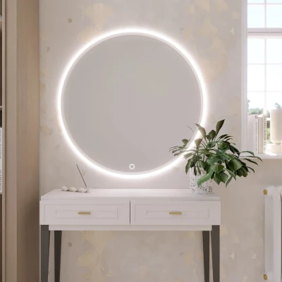 Zrcadlo ONYX s LED osvětlením - bílé