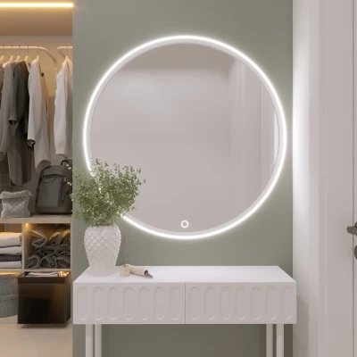 Zrcadlo ONYX s LED osvětlením - bílé