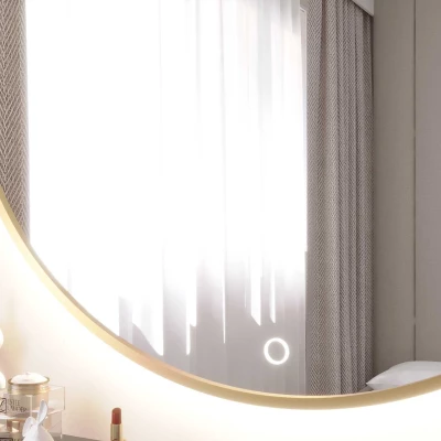 Zrcadlo SOL s LED osvětlením - zlaté