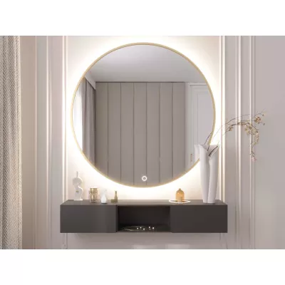 Zrcadlo SOL s LED osvětlením - zlaté