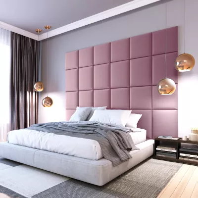 Čalouněný panel na zeď 40x40 VALERIO - růžový