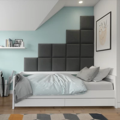 Čalouněný panel na zeď 40x40 VALERIO - tmavě šedý
