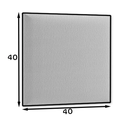 Čalouněný panel na zeď 40x40 VALERIO - tmavě šedý