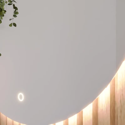 Kulaté zrcadlo s LED osvětlením XERION