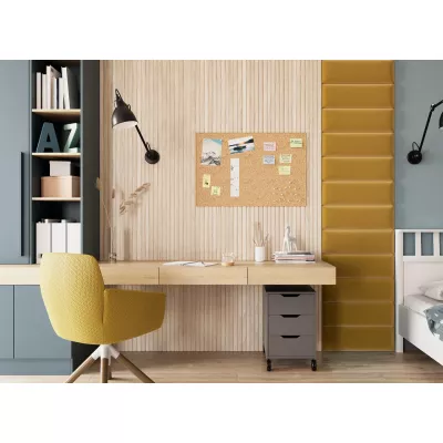 Čalouněný panel na zeď 50x20 VALERIO - hořčicový