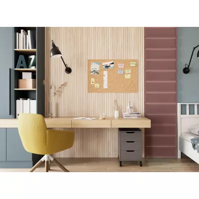 Čalouněný panel na zeď 50x20 VALERIO - růžový