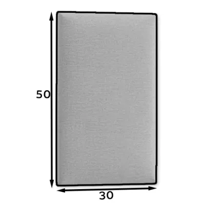 Čalouněný panel 50x30 VALERIO - světle šedý