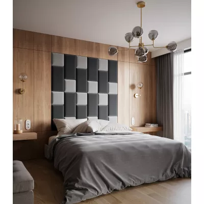 Čalouněný nástěnný panel 60x30 VALERIO - tmavě šedý