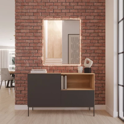 Nástěnné zrcadlo CAELUM s LED osvětlením