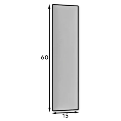 Obdélníkový čalouněný panel 60x15 VALERIO - modrý