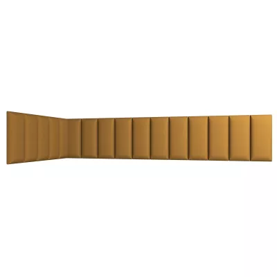 Set čalouněných panelů 100x220x50 VALERIO - hořčicový