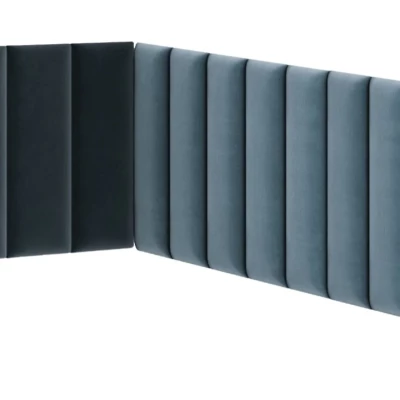 Set čalouněných panelů 100x220x50 VALERIO - světle modrý