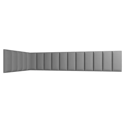 Set čalouněných panelů 100x220x50 VALERIO - světle šedý