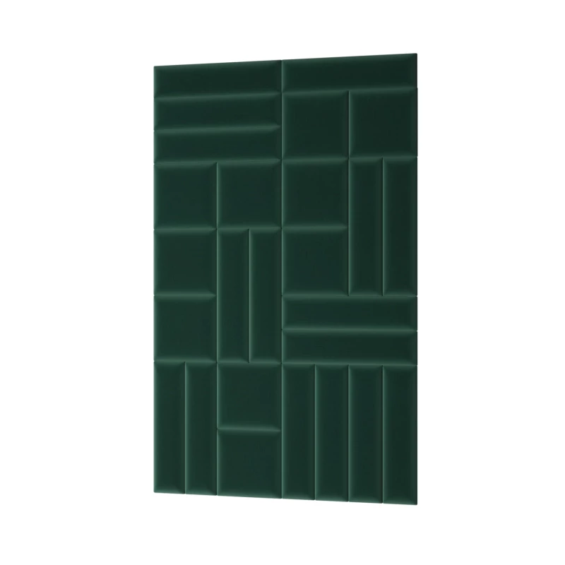 Set čalouněných nástěnných panelů 120x195 VALERIO - zelený