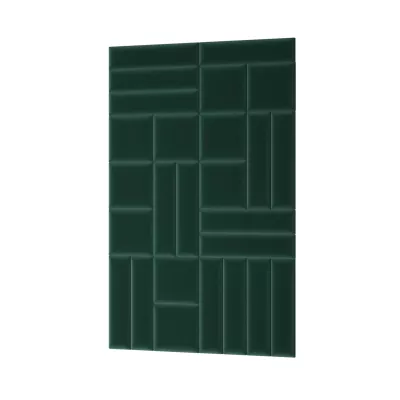 Set čalouněných nástěnných panelů 120x195 VALERIO - zelený