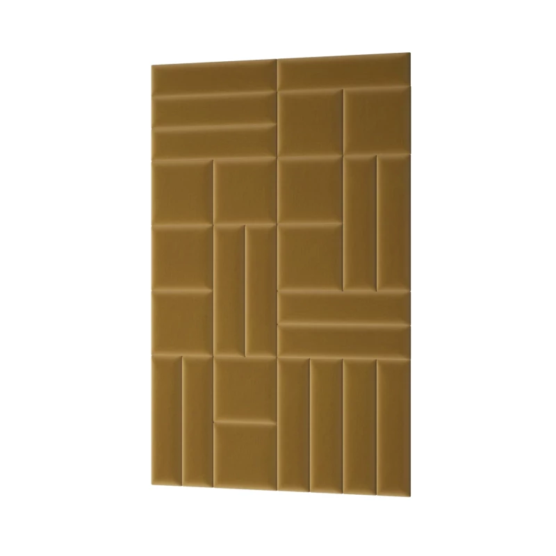 Set čalouněných nástěnných panelů 120x195 VALERIO - hořčicový
