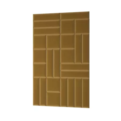 Set čalouněných nástěnných panelů 120x195 VALERIO - hořčicový