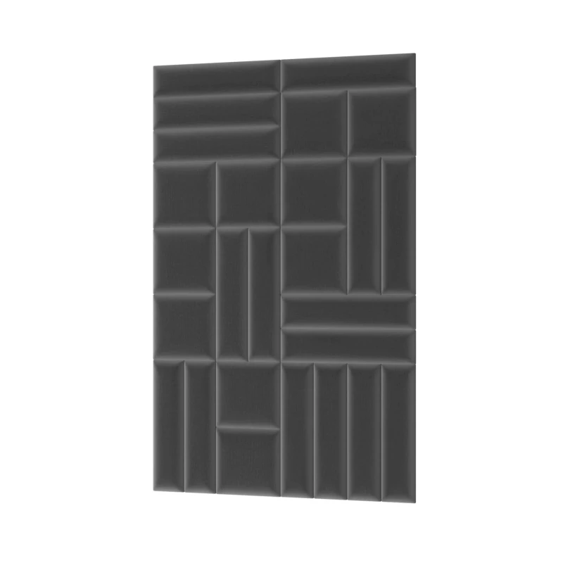 Set čalouněných nástěnných panelů 120x195 VALERIO - tmavě šedý