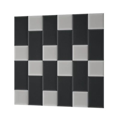 Set panelů na zeď 180x180 VALERIO - světle šedý / tmavě šedý