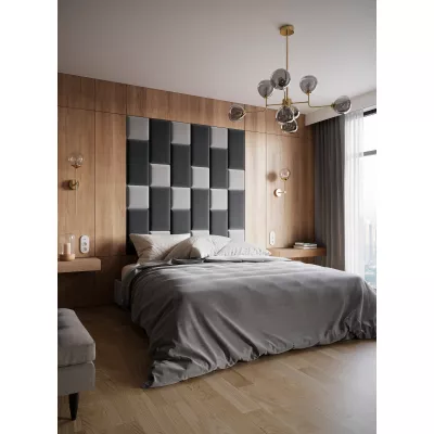 Set panelů na zeď 180x180 VALERIO - světle šedý / tmavě šedý