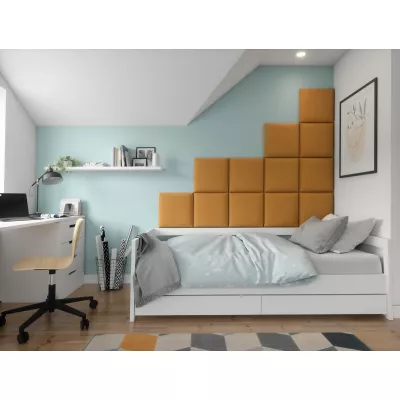 Set čalouněných panelů na zeď 200x160 VALERIO - hořčicový