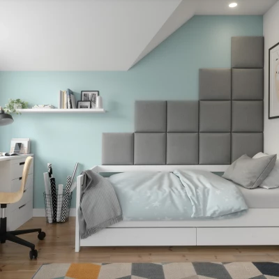 Set čalouněných panelů na zeď 200x160 VALERIO - šedý