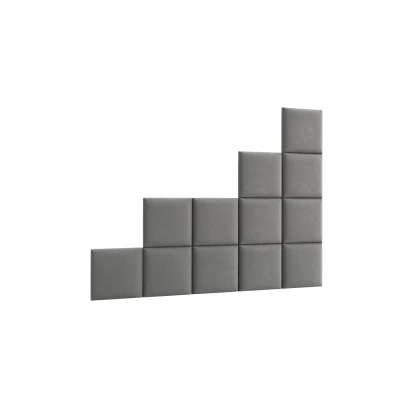 Set čalouněných panelů na zeď 200x160 VALERIO - šedý